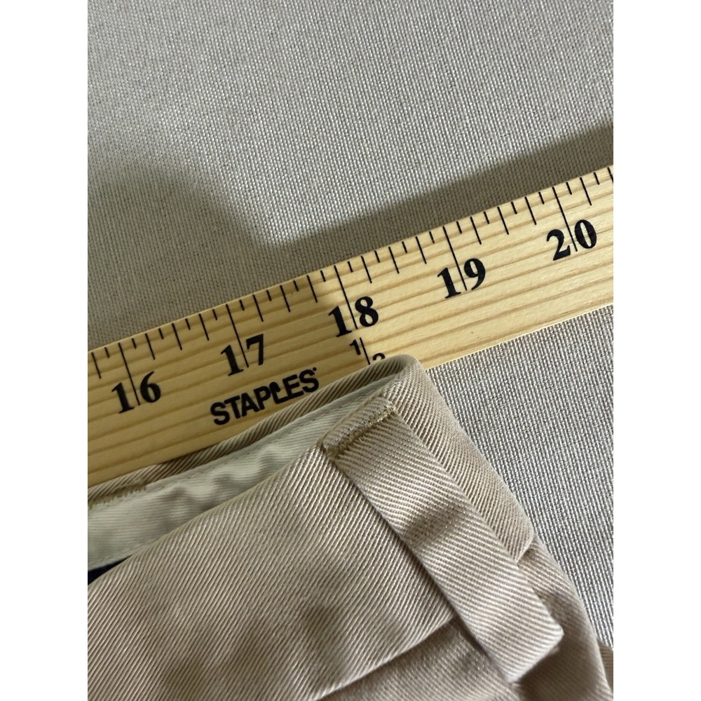 Brooks Brothers Advantage Chino Pants Size 38x32 Tan Clark Fit 100% Cotton - Picture 7 of 15